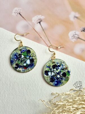 Pièces uniques en cuivre émaillées à la main